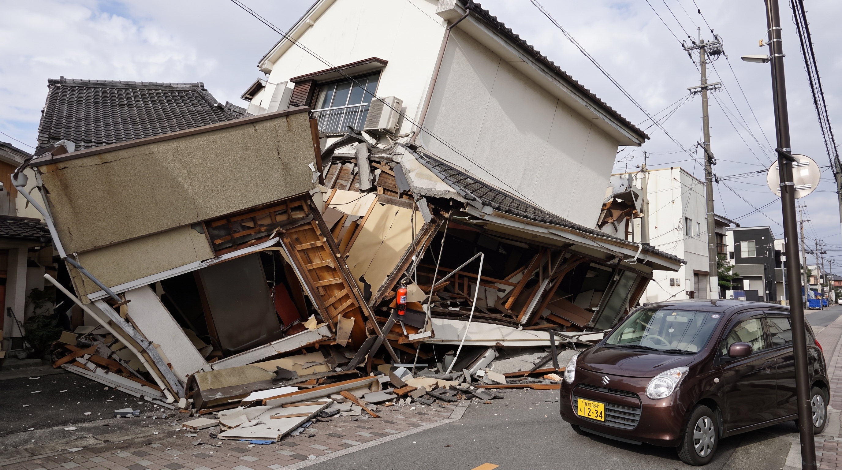 Rescue teams search through rubble after Japan Kyushu earthquake