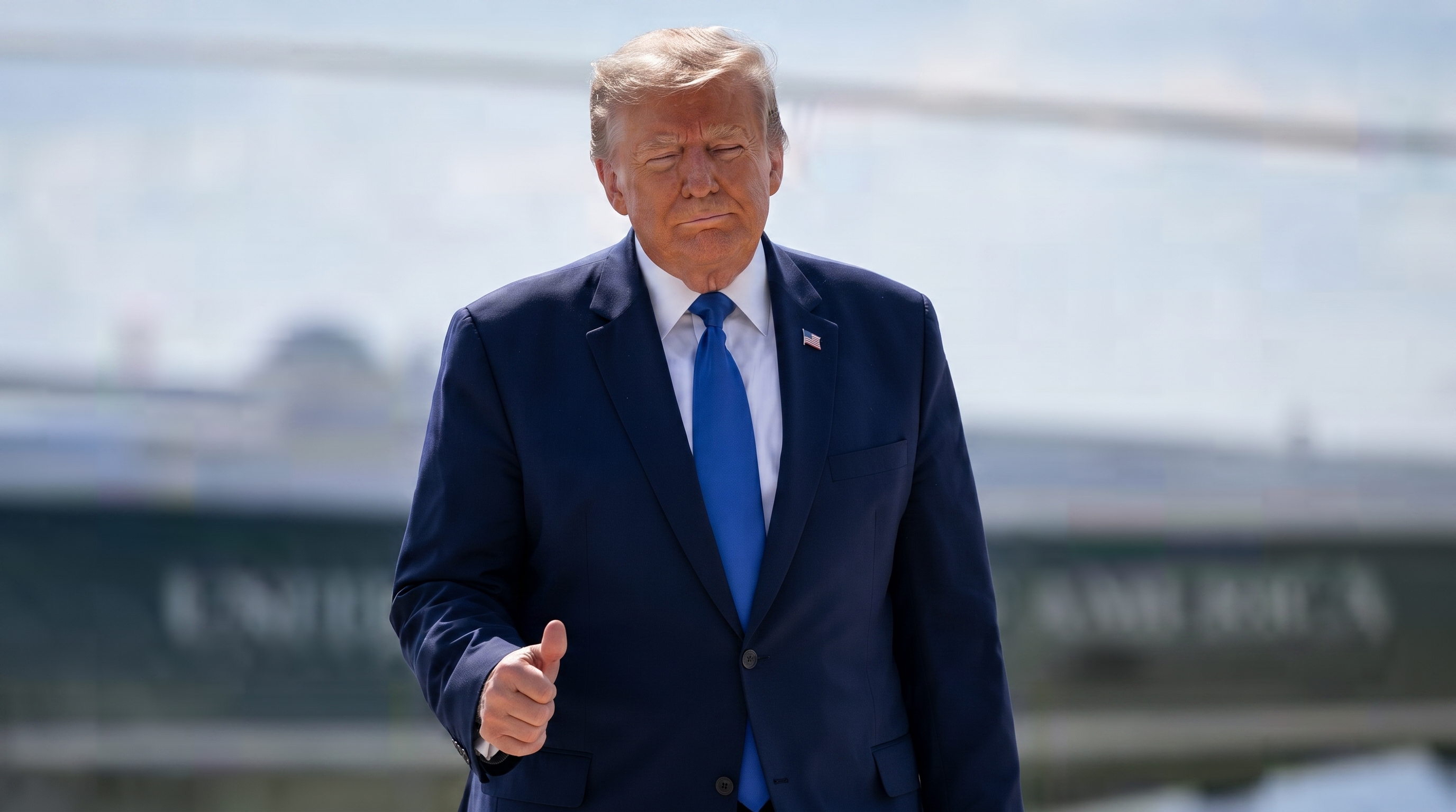 Donald Trump speaks at a press conference