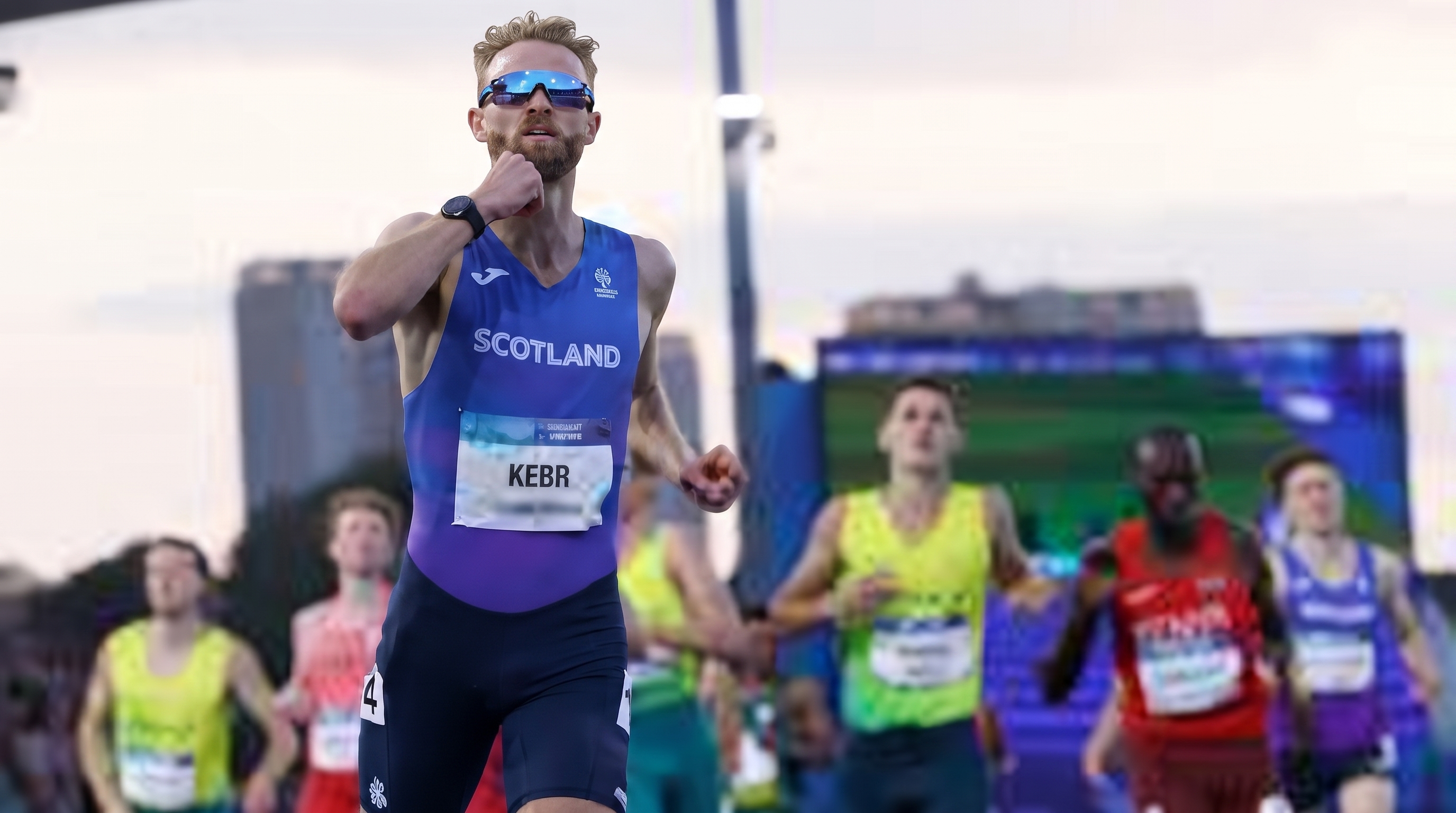 Josh Kerr wins the men's mile at Glasgow 2026