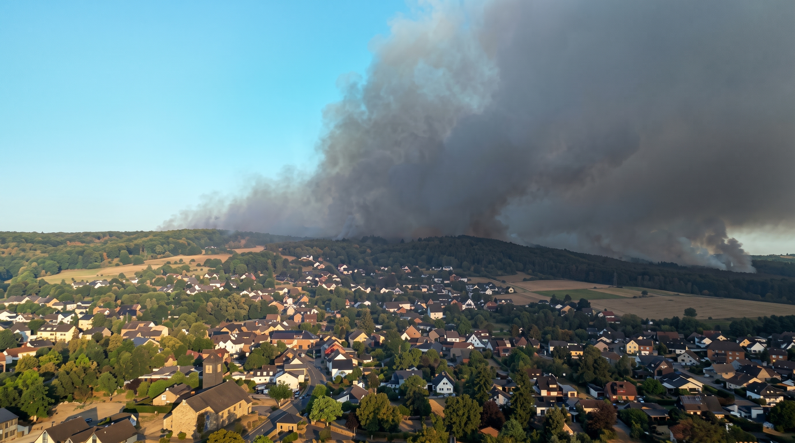 Wildfire in Hürtgenwald, Germany