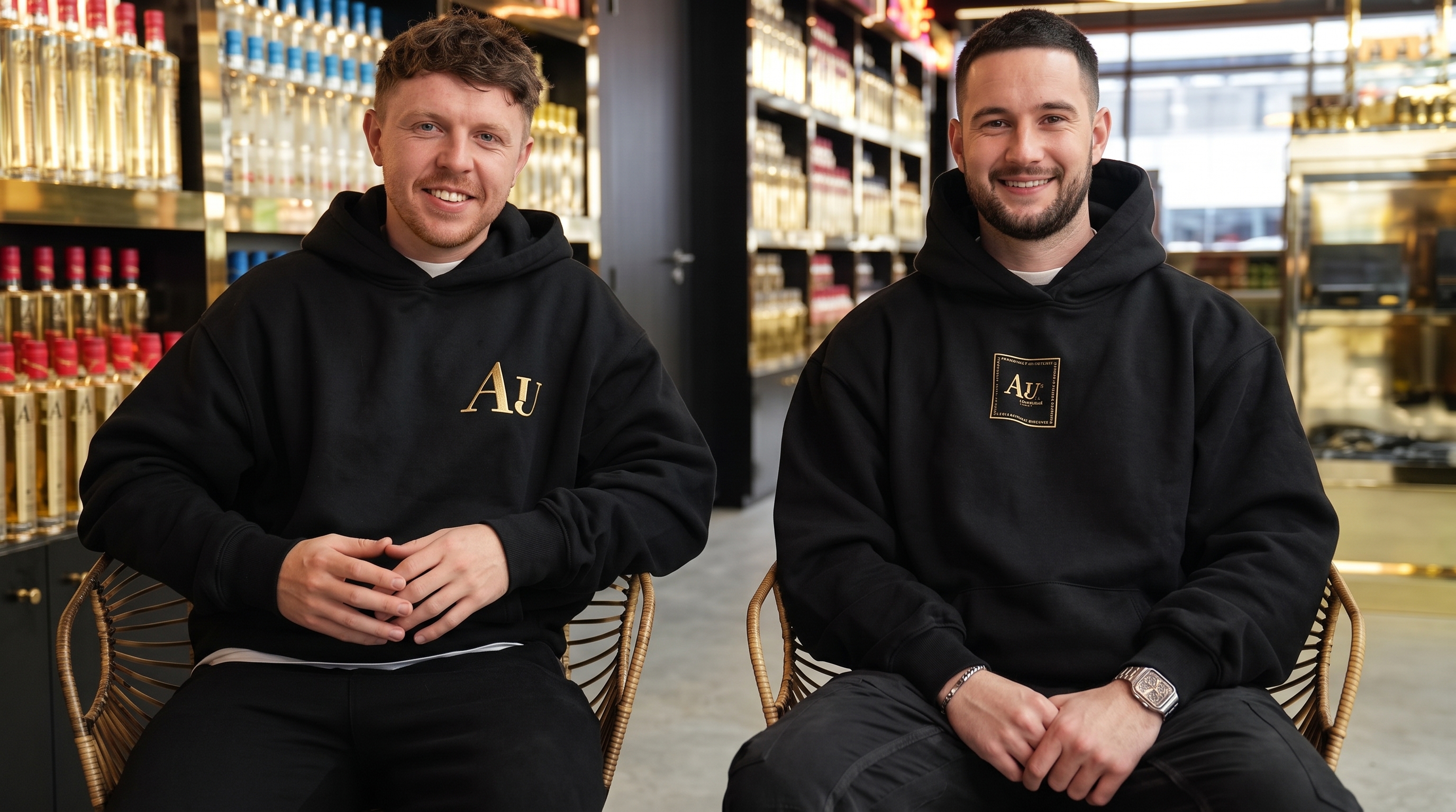 Au Vodka gold bottles