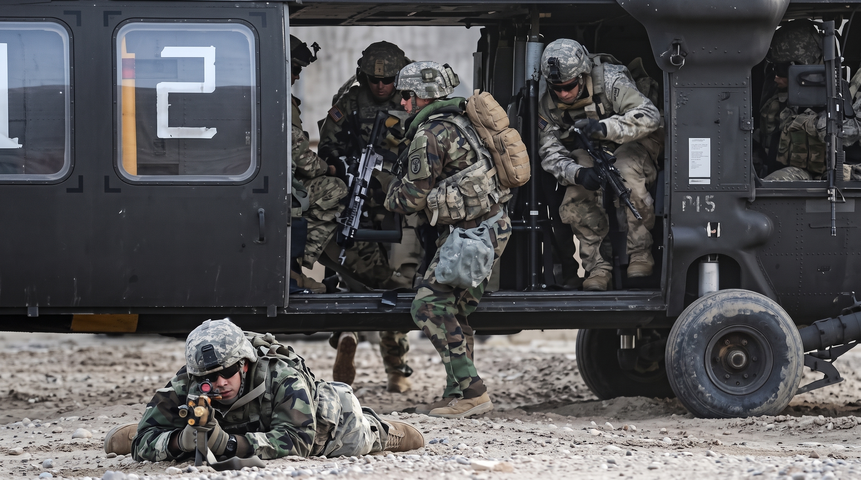 South Korea US soldiers joint military exercises Ulchi Freedom Shield