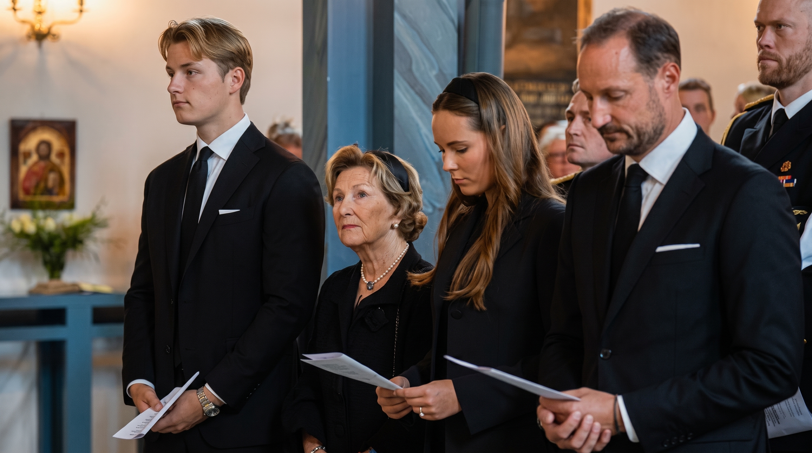 King Haakon VIII attends memorial service for King Harald V in Norway