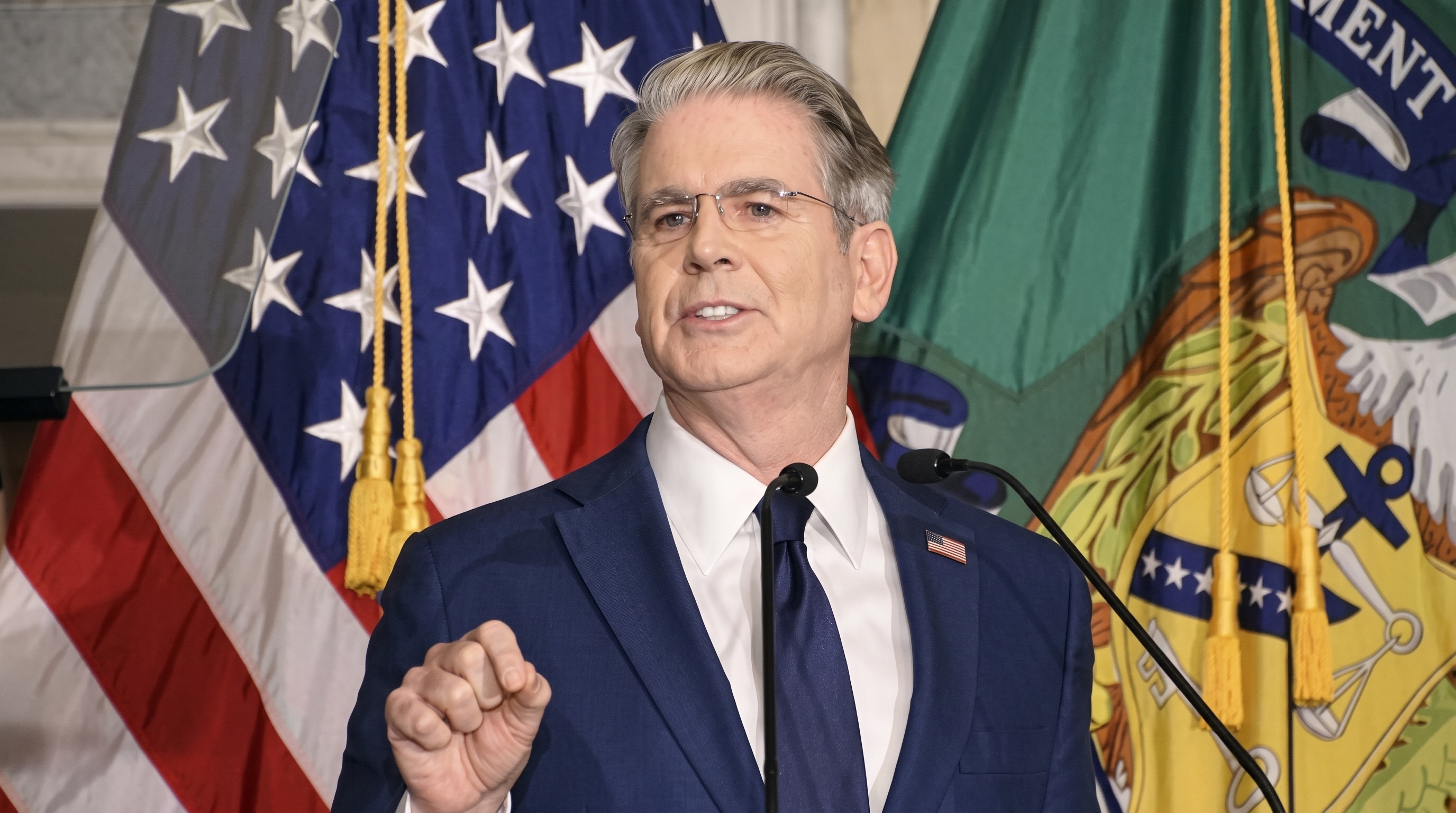 US Treasury Secretary Scott Bessent at G20 Iran sanctions briefing