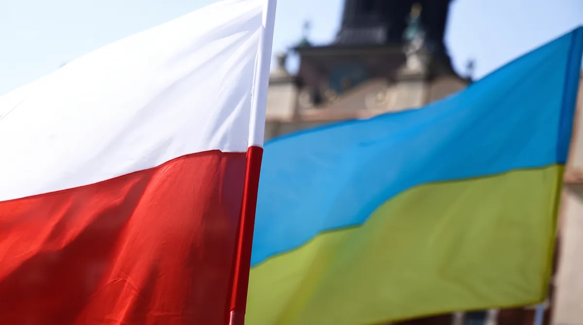 Border crossing between Poland and Ukraine