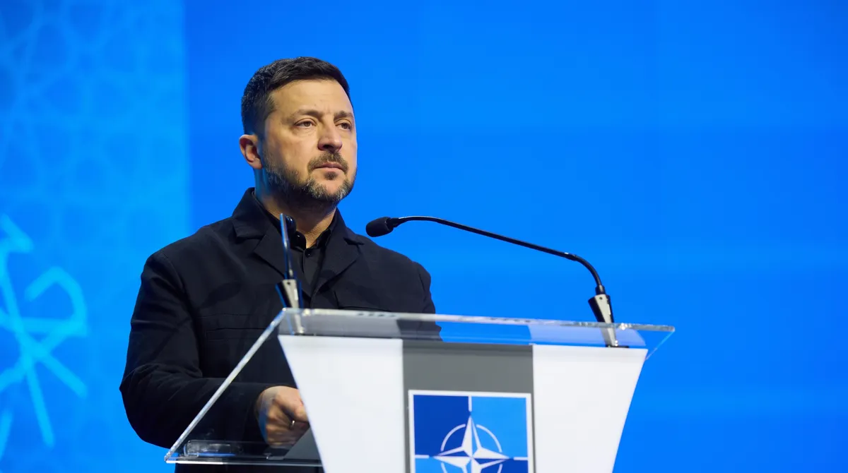 Zelensky speaking about freezing the war along the current front line