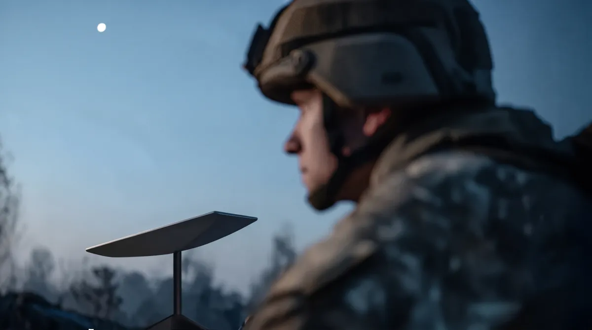 Starlink terminal used by Ukrainian forces amid reported speed limits on Starshield