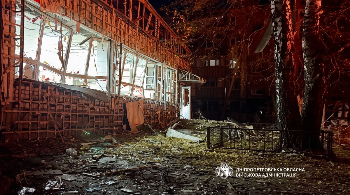 Synelnykove drone strike aftermath in Dnipropetrovsk region