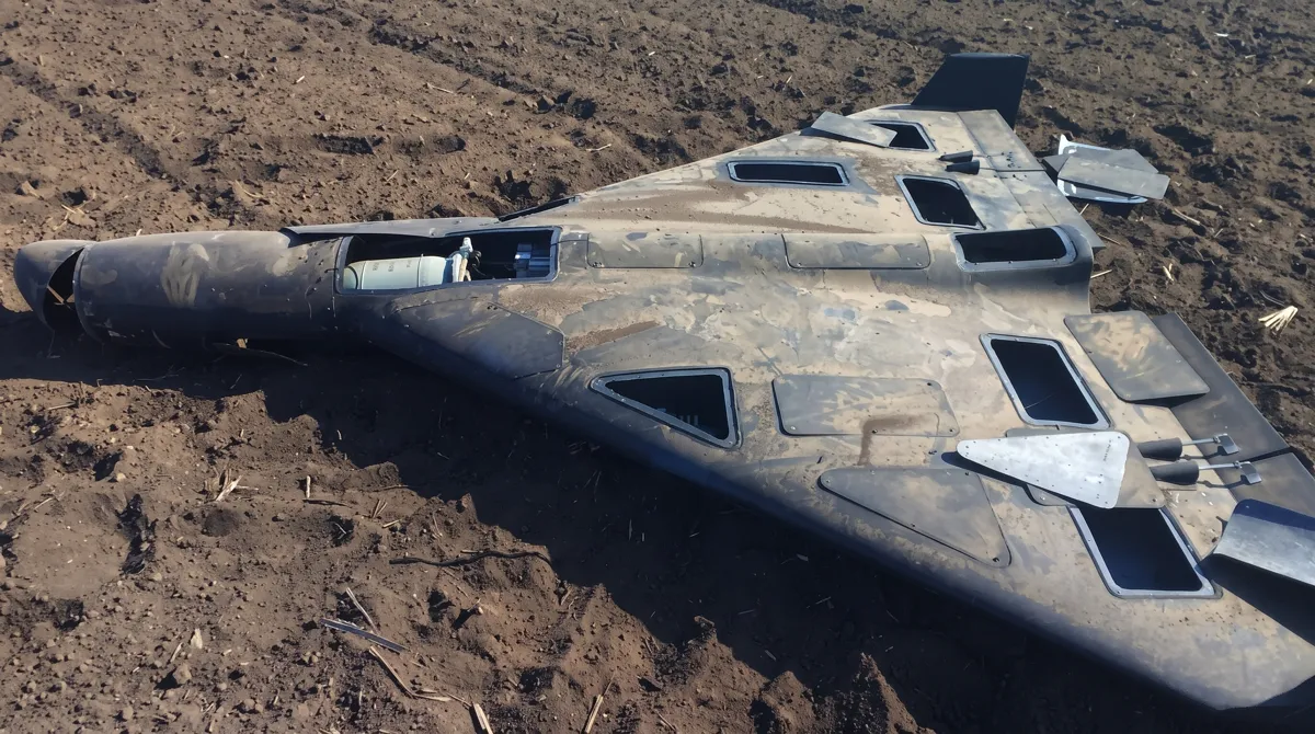 Ukrainian air defence at work during a Russian drone attack