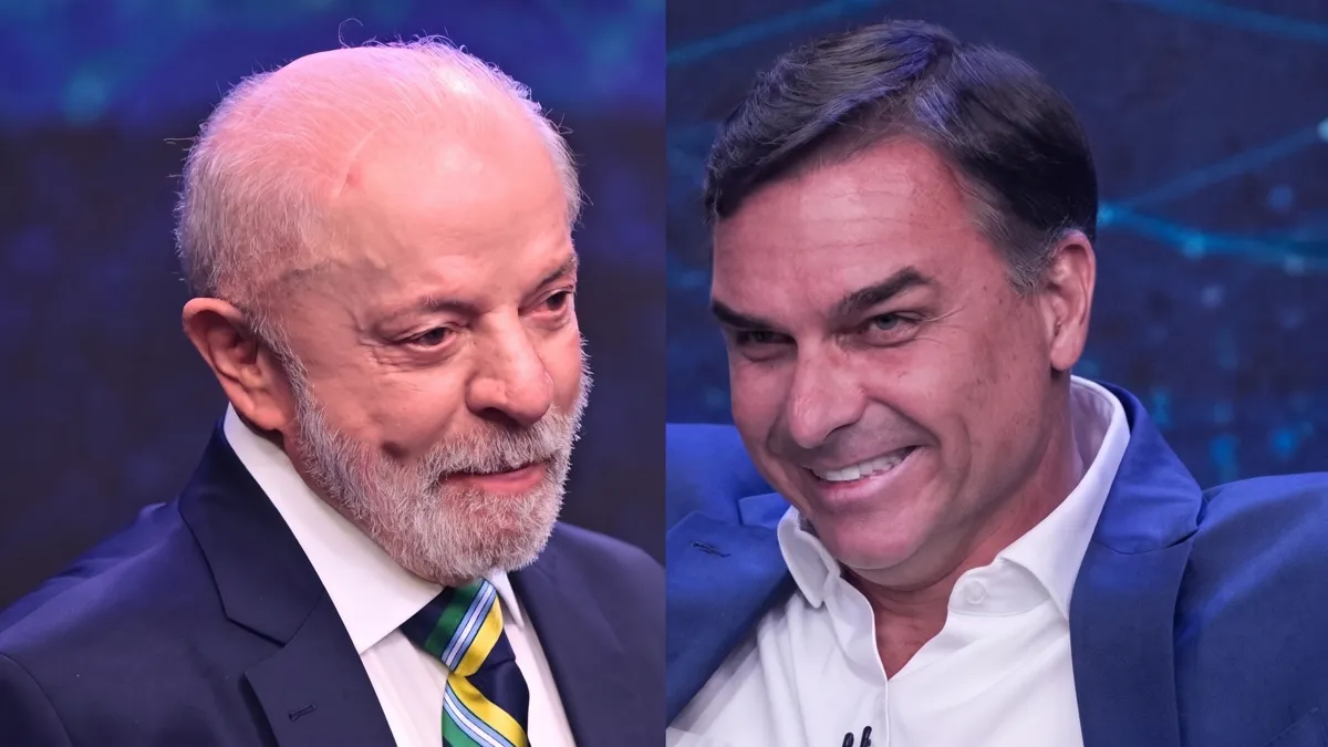 Lula and Flávio Bolsonaro, candidates in Brazil's runoff