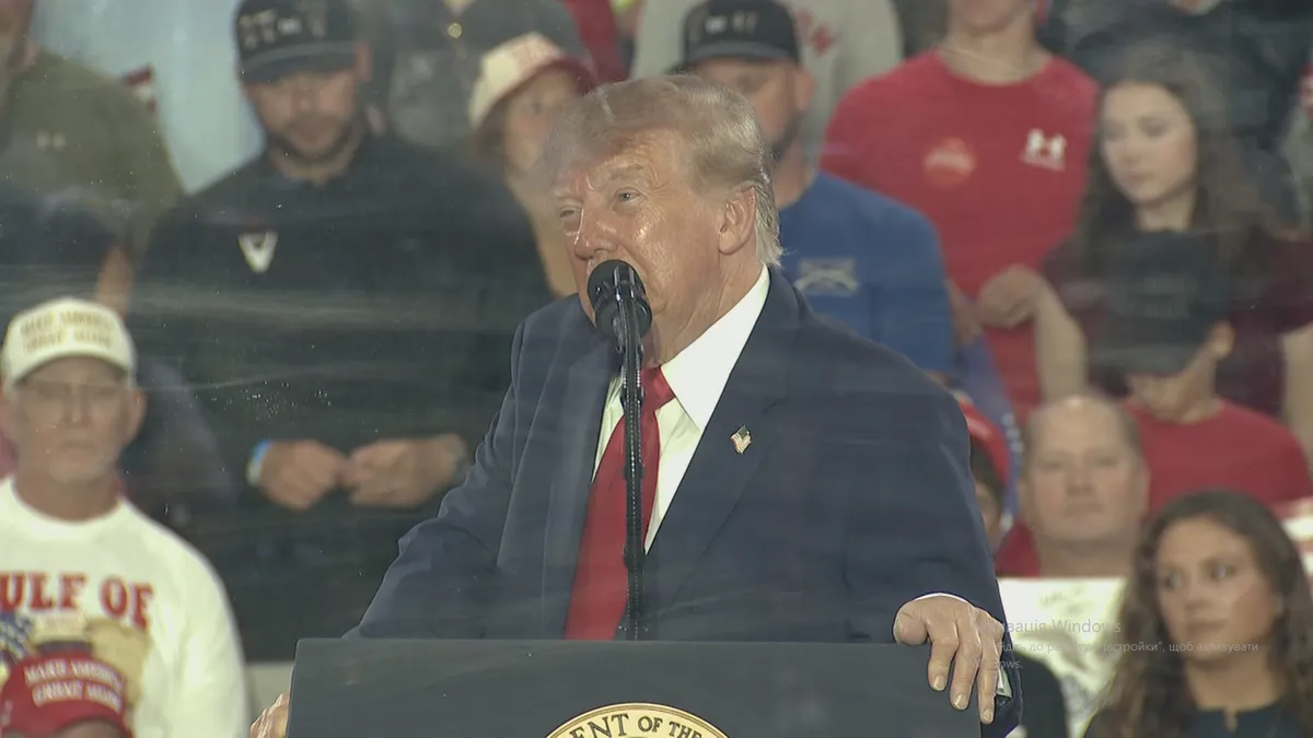 Donald Trump speaking about a third presidential term
