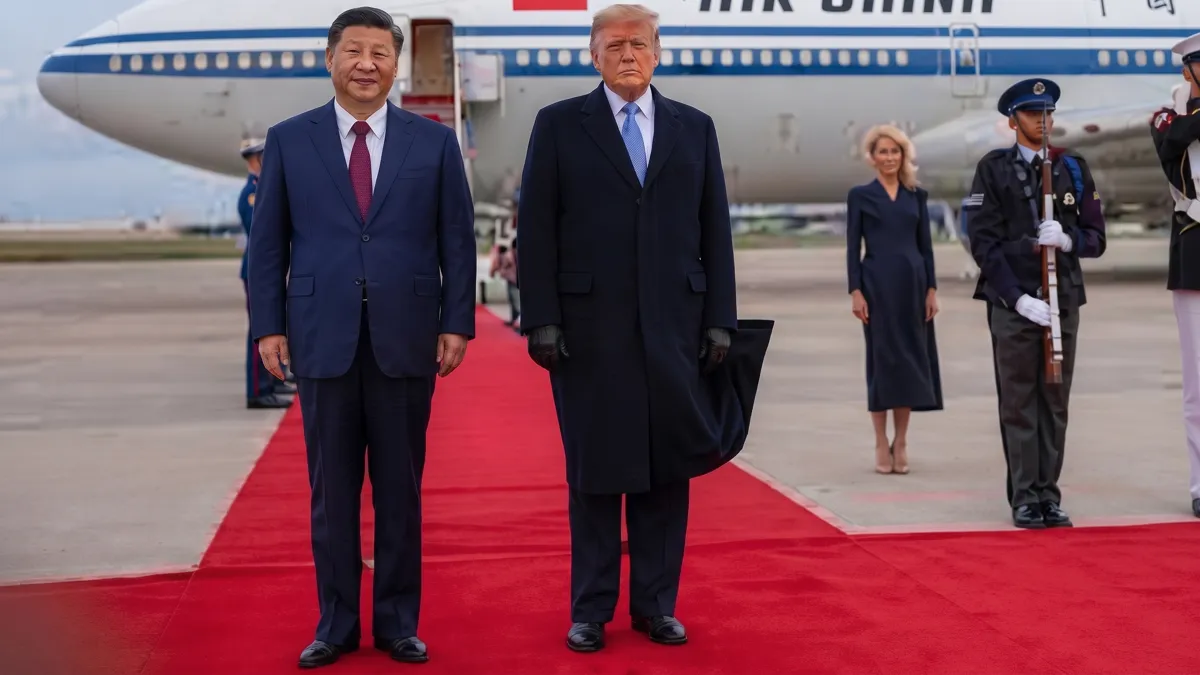Xi Jinping and Donald Trump at Washington summit