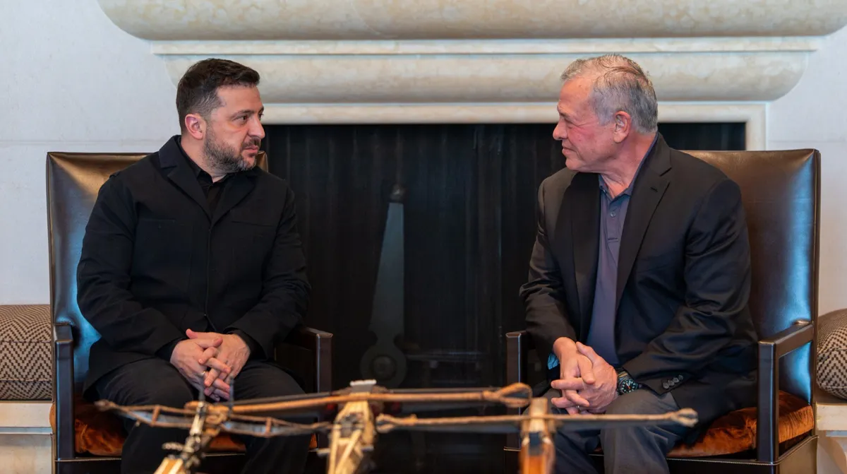 Zelenskyy Proposes Air Defense Partnership in Meeting with Jordan's King Abdullah II