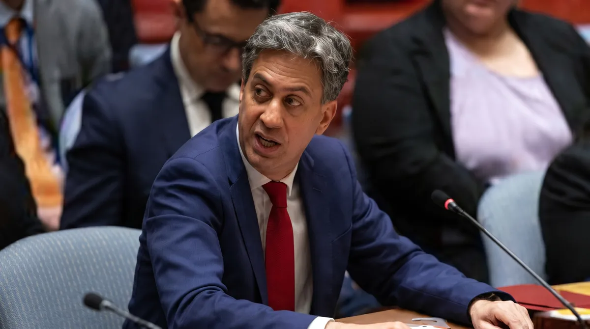 UK Foreign Secretary Ed Miliband at the United Nations General Assembly