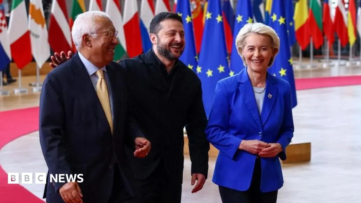 Zelensky at EU summit Brussels October 2026