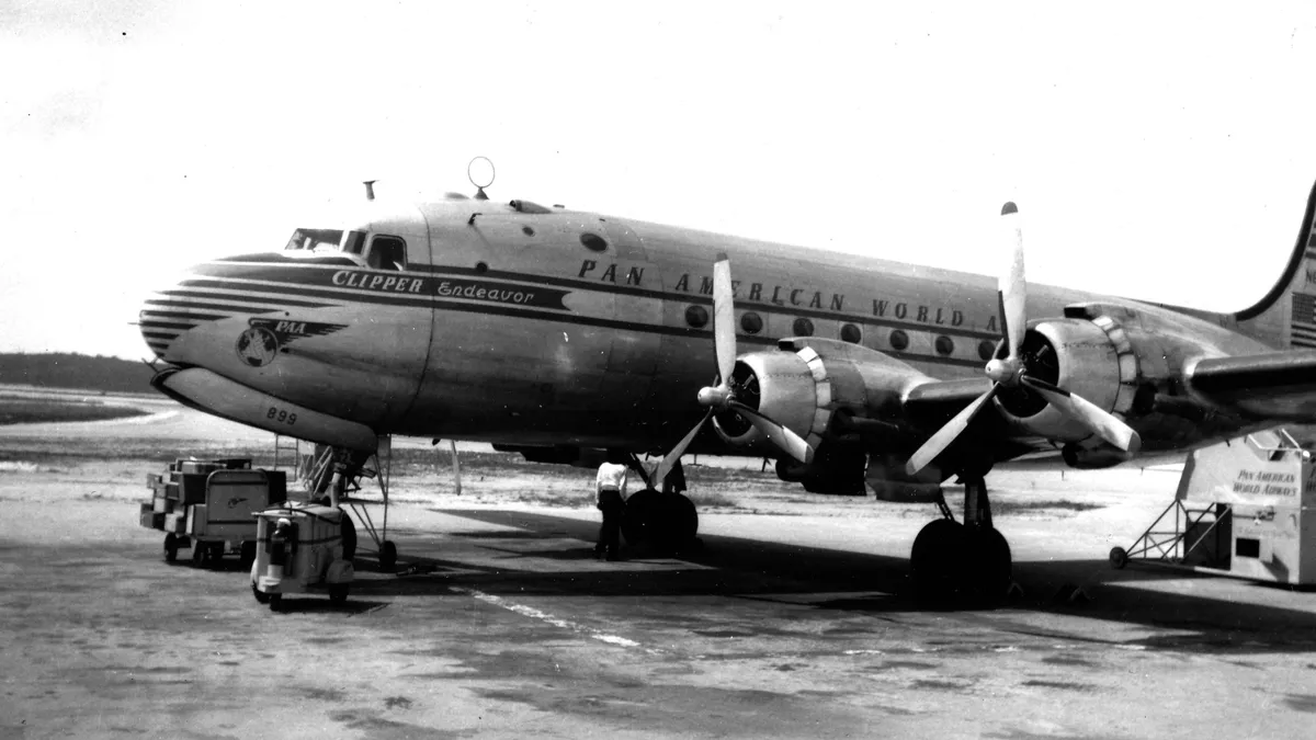 Archival image related to the Pan Am Clipper Endeavor crash and wreck discovery