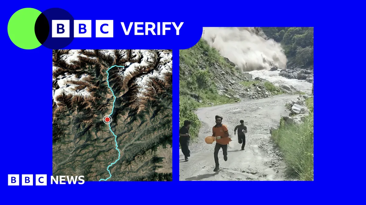 Nepal-Tibet flood satellite imagery