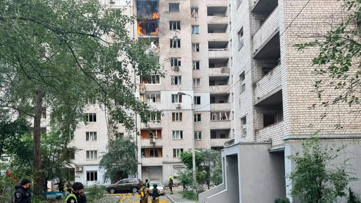 Kyiv Pecherskyi district drone attack site September 2026