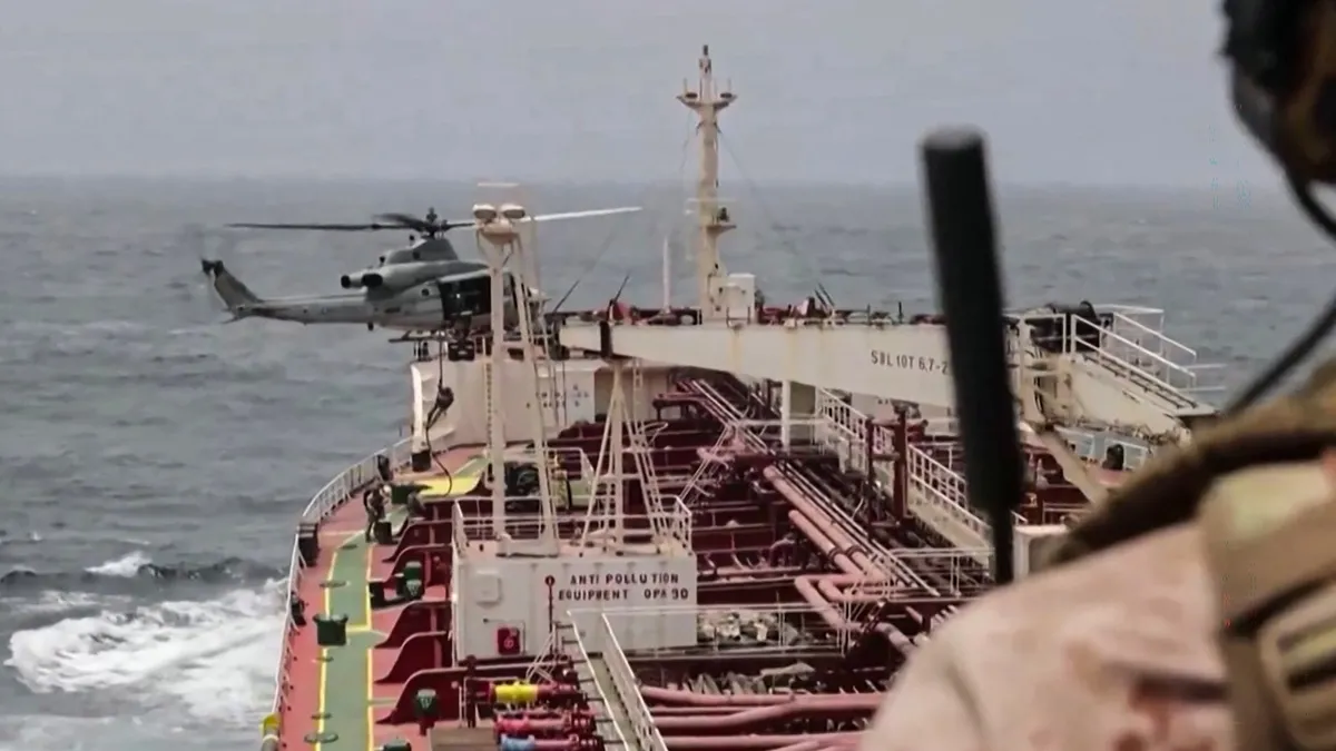 US military operations enforcing naval blockade against Iran July 2026