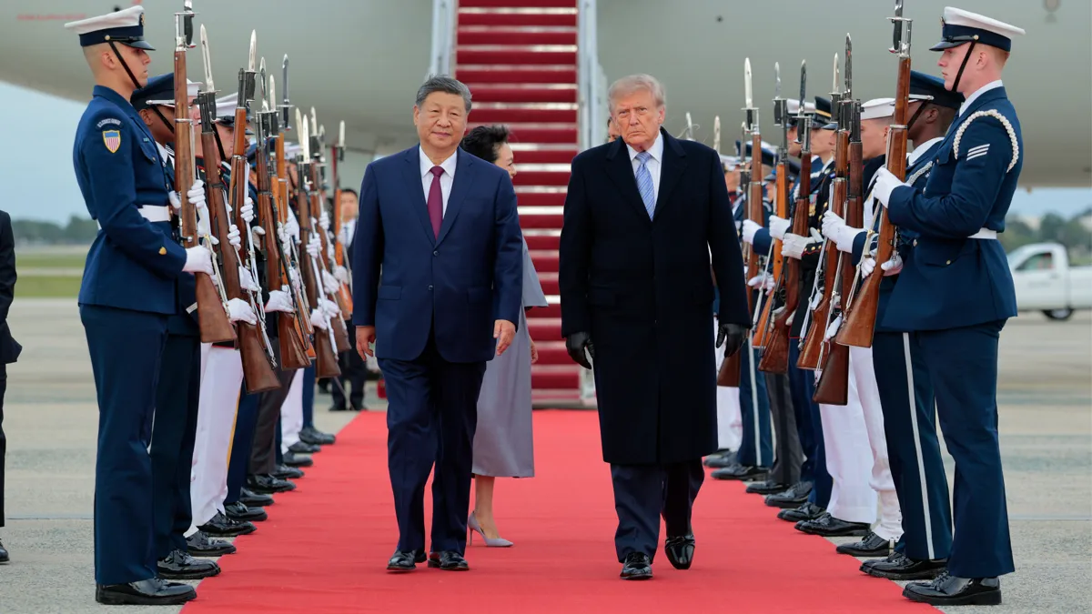 Trump and Xi Jinping meeting at the White House