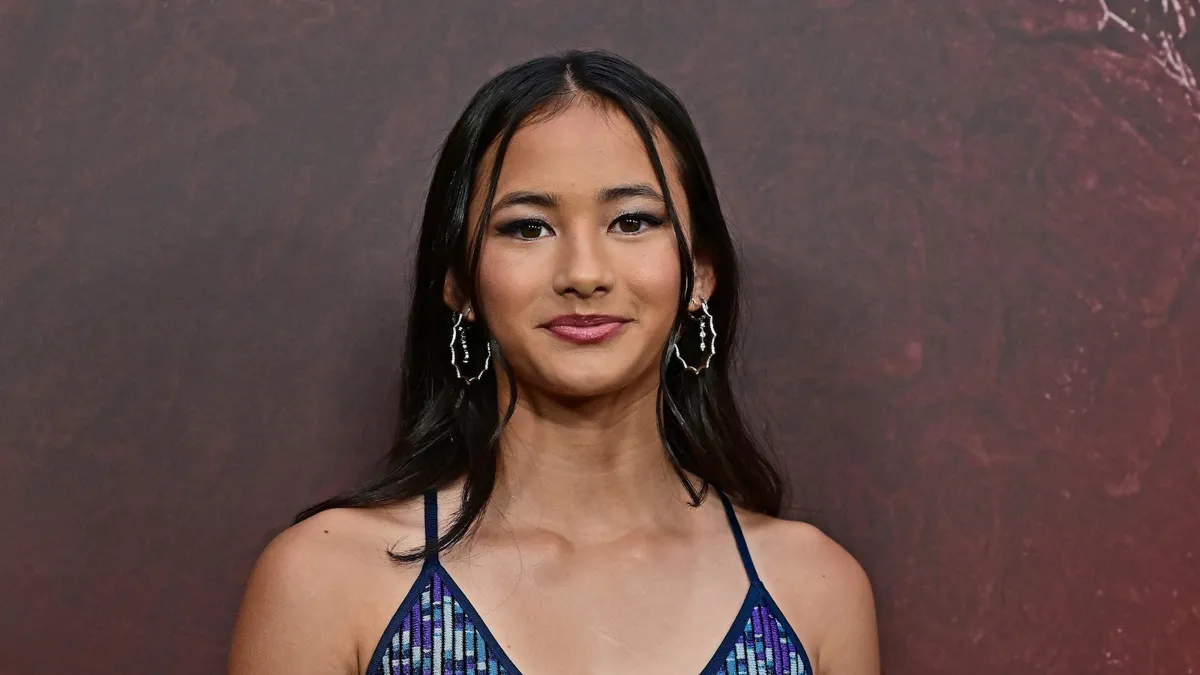 Actress Kaylee Hottle at the premiere of Godzilla x Kong: The New Empire in Hollywood