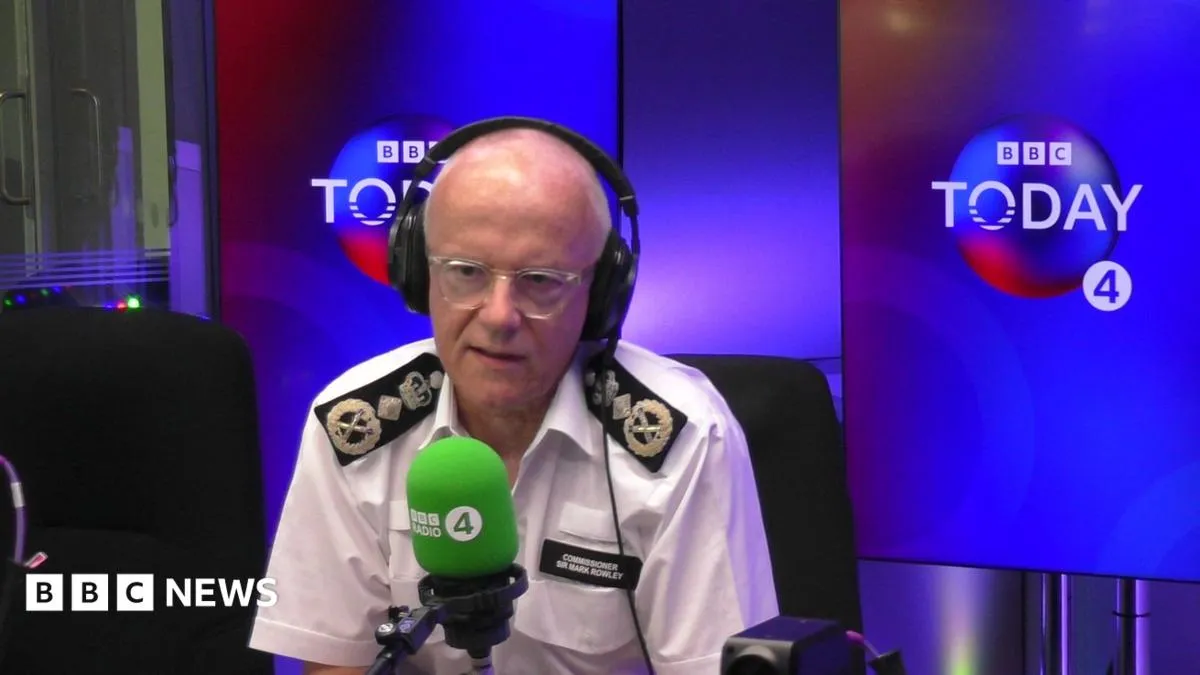 Metropolitan Police Commissioner Sir Mark Rowley