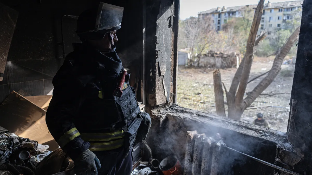 Evacuation of families from Donetsk region