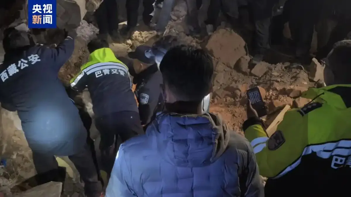 Tibet magnitude 7 earthquake damage