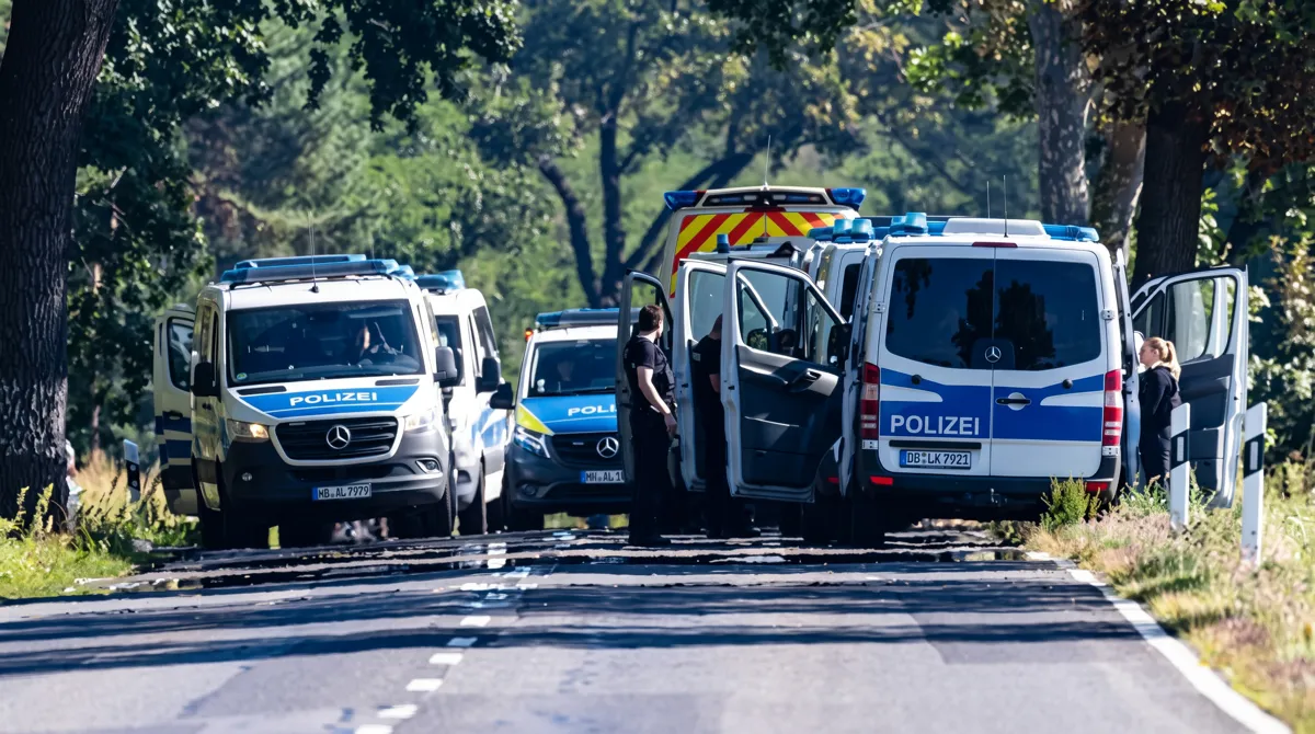 Police investigation at power substation Germany sabotage