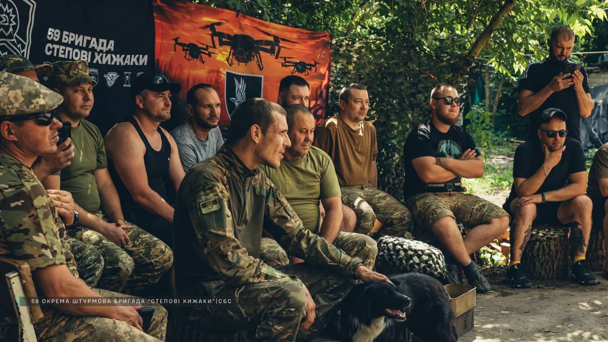 Soldiers of the 59th assault brigade