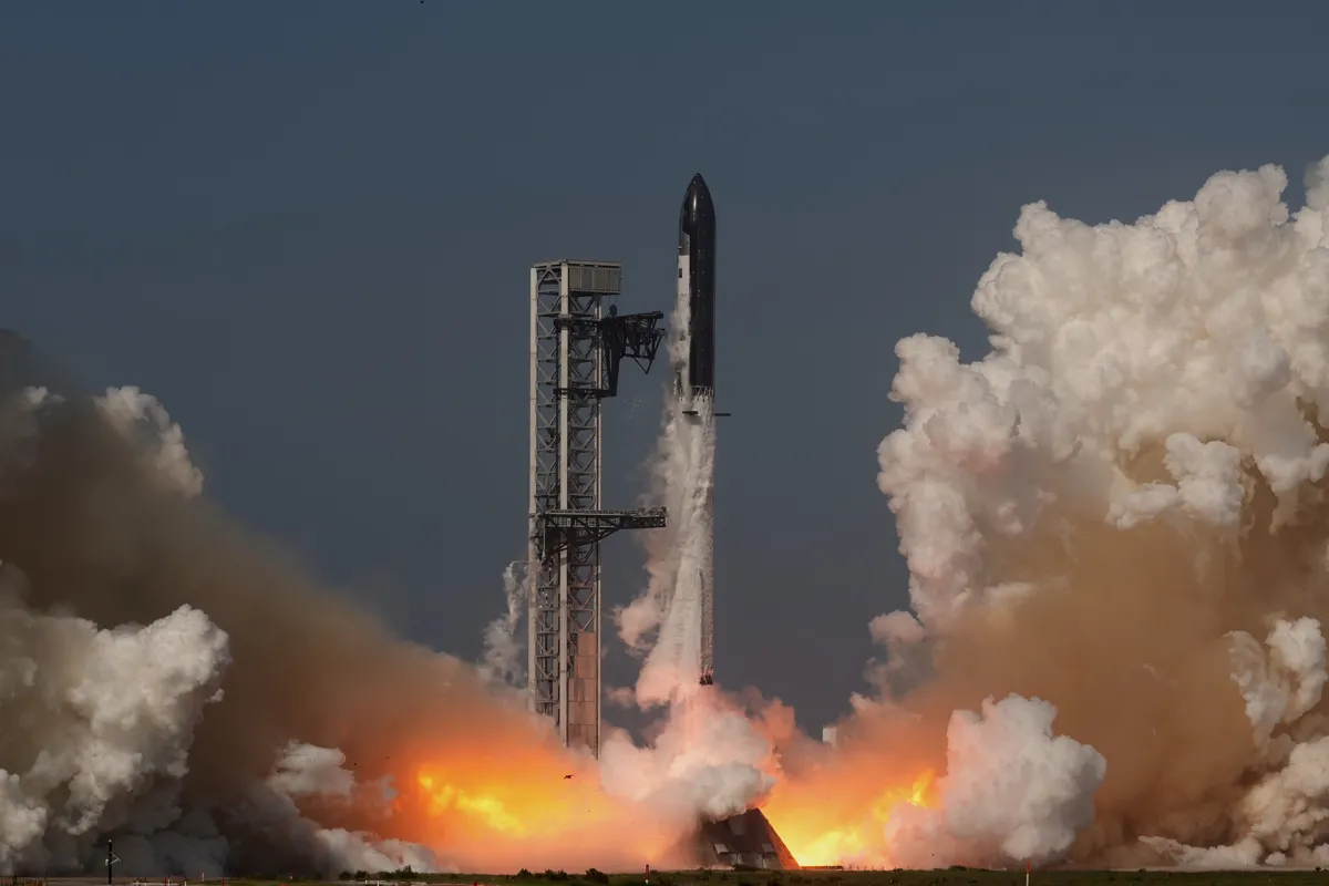 SpaceX Starship mega-rocket makes a test flight from Starbase, Texas