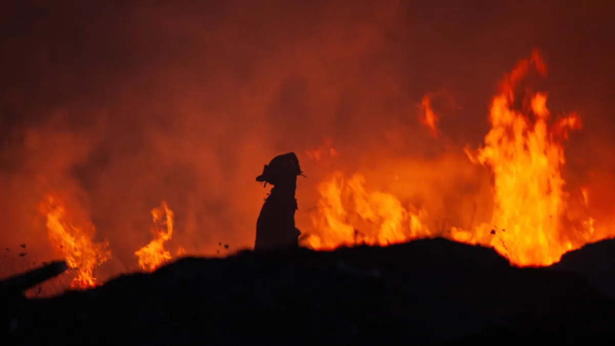 Lviv region drone debris causes fire October 2026