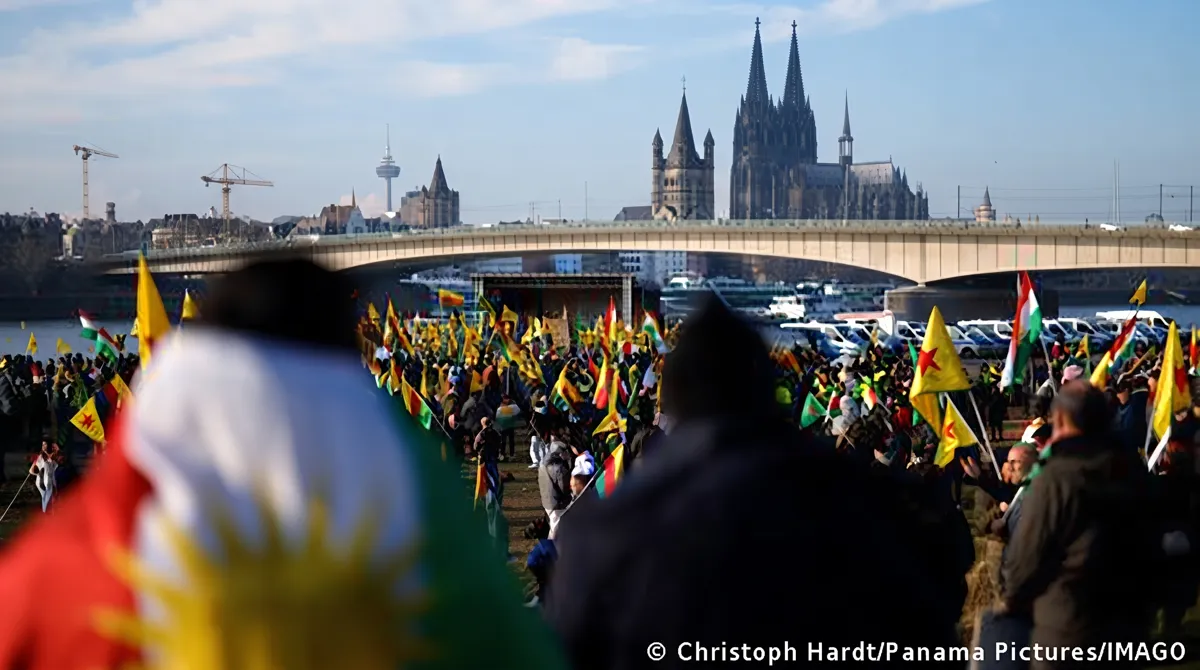 Kurdish community members in Germany
