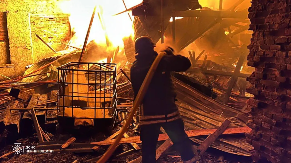 Russian Drone Strike Hits Woodworking Facility in Chernihiv Region
