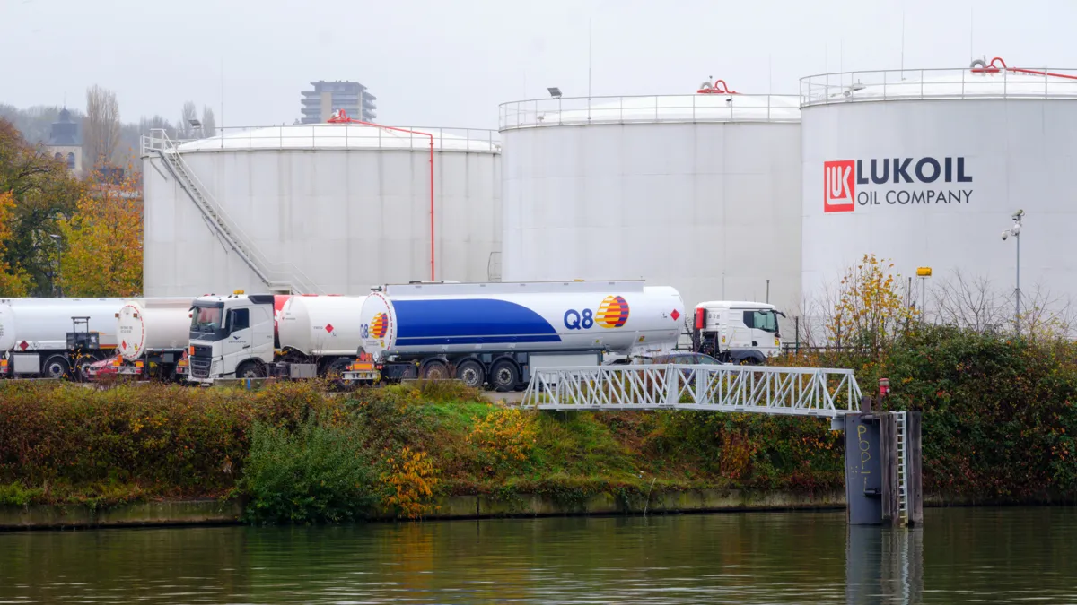 Lukoil logo oil company sanctions