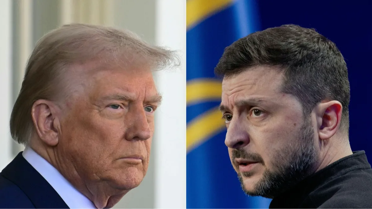 Trump and Zelensky