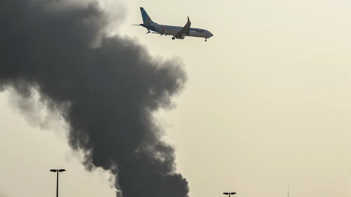 Flydubai aircraft emergency landing Saudi Arabia