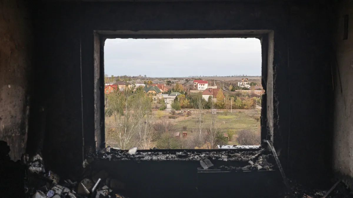 Aftermath of Russian shelling in Kramatorsk, Donetsk region