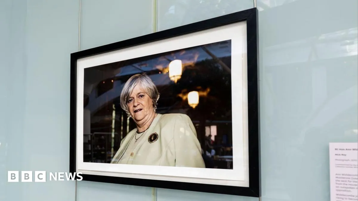 Portrait of Ann Widdecombe in Parliament