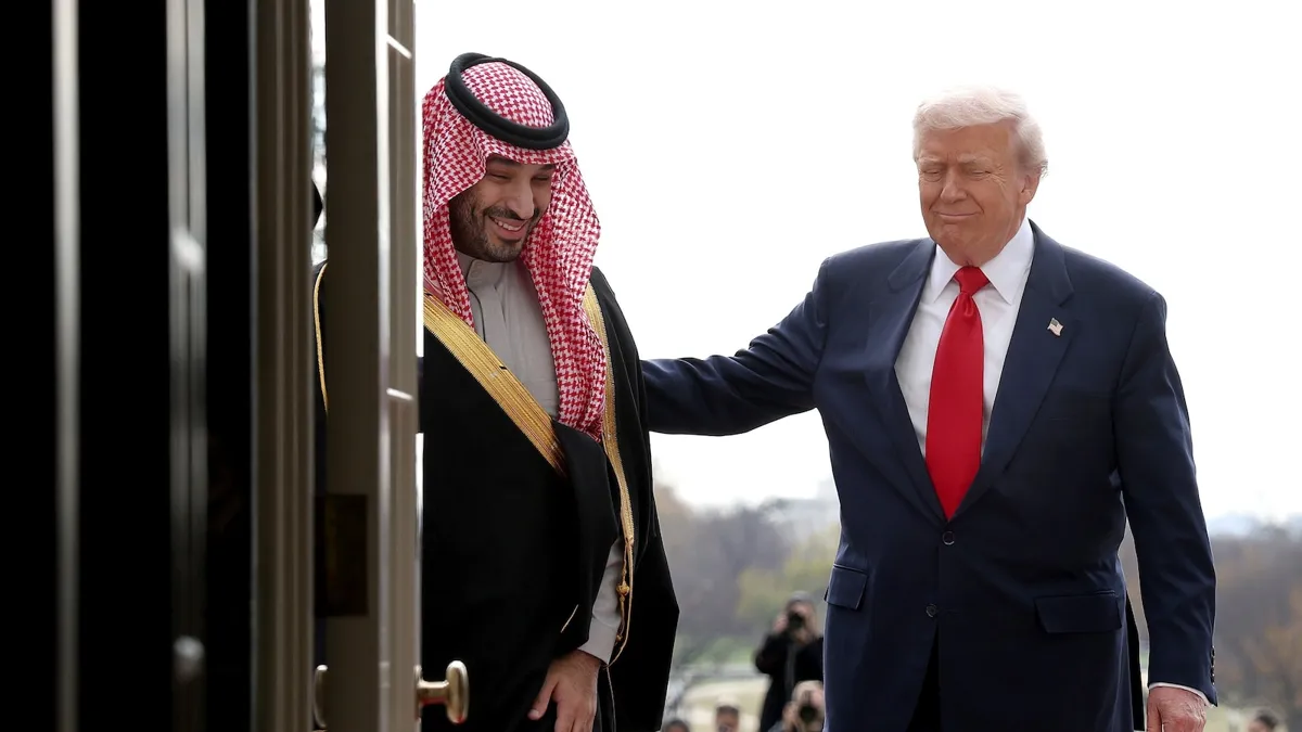 Trump meets Saudi Crown Prince Mohammed bin Salman White House 2025